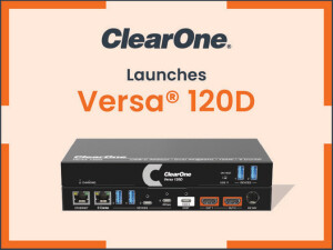 ClearOne Launches Versa® 120D: Seamless Dante® Audio and USB-C Docking for Hybrid Meeting Spaces image