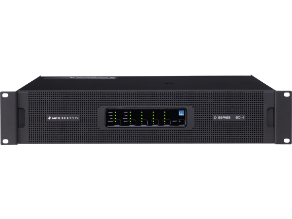 Lab Gruppen D 80:4L - 8000W Amplifier with 4 Flexible Output-Channels, Lake Digital Signal Processing and Digital Audio Networking