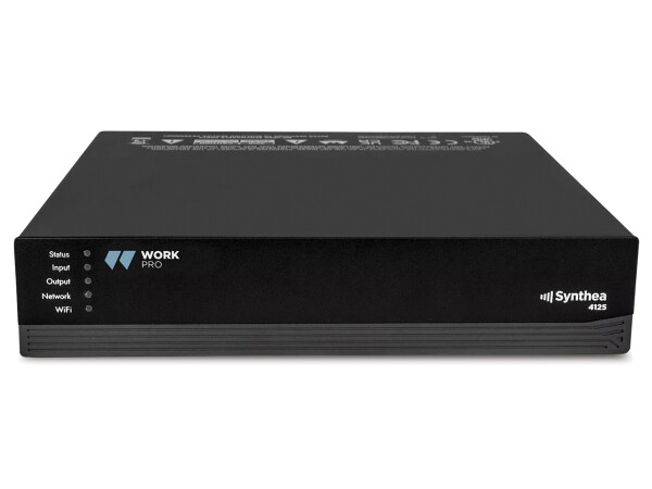WorkPro SYNTHEA 4125 - 4 × 125W DSP Installation Amplifier with Wi-Fi & Ethernet Control
