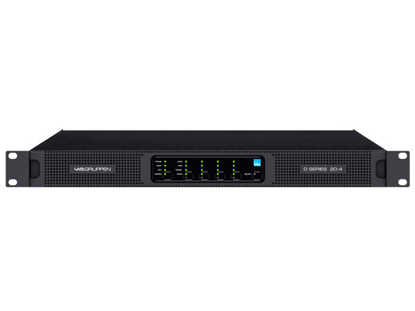 Lab Gruppen D 20:4L 2000W Amplifier with 4 Flexible Output-Channels, Lake Digital Signal Processing and Digital Audio Networking