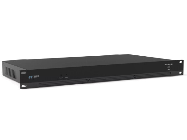 WorkPro INTEGRA 16S - 16×16 DSP Digital Audio Matrix Processor with USB & Network Control