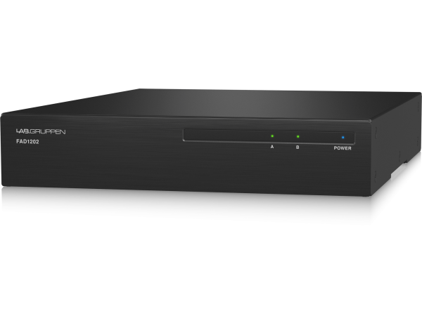 Lab Gruppen FAD1202 - 2 x 120 Watt Commercial Amplifier with Direct Drive Technology, Dante Networking and Energy Star Certification - B-Stock