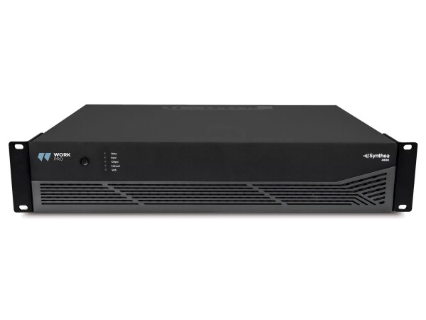 WorkPro SYNTHEA 4500 - 4 × 500W DSP Installation Amplifier with Wi-Fi & Ethernet Control
