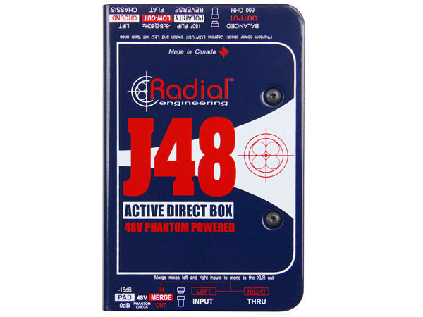 Radial Engineering J48 - Phantom Powered Premium Active Direct Box