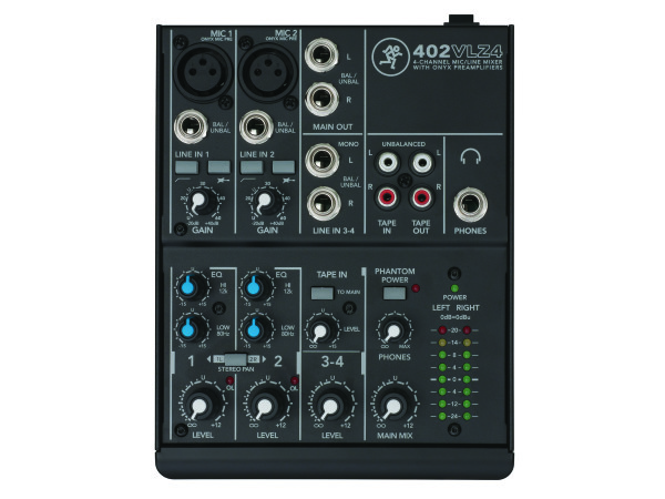 402-VLZ4 4 Channel Compact Analogue Mixer