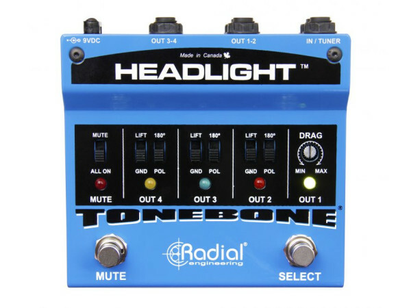 Radial Headlight - 4 Output Guitar Amp Selector - B-Stock
