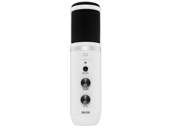 Mackie EM-USB-LTD USB Condenser Microphone in Arctic White