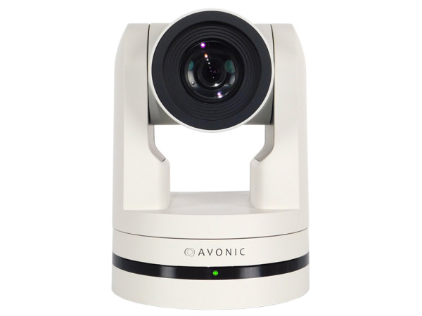 Avonic CM70-NDI-W PTZ Camera in White - CamDirector® Teacher Tracker Software Compatible