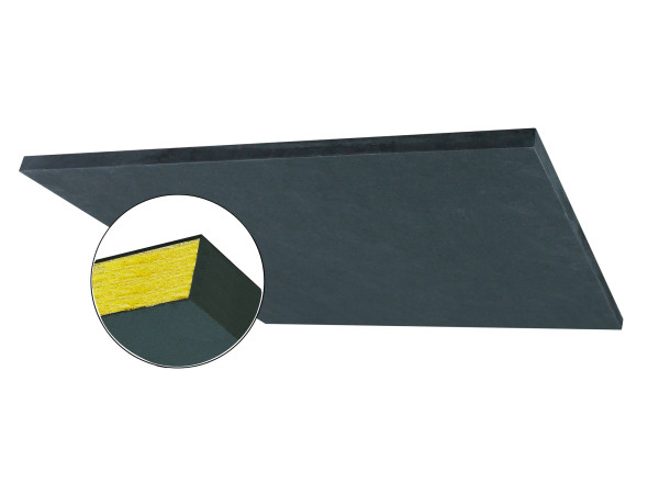 StratoTile with Trim edge - Black (24" x 24") T-Bar Acoustic Panel