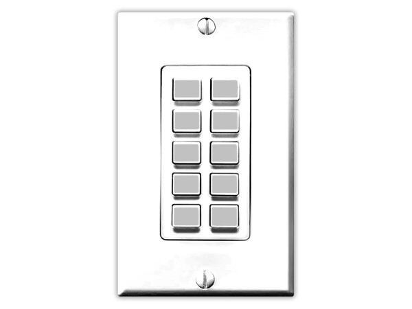 ZeeVee ZyPerPad IP Enabled 10x Button Keypad Controller Interface