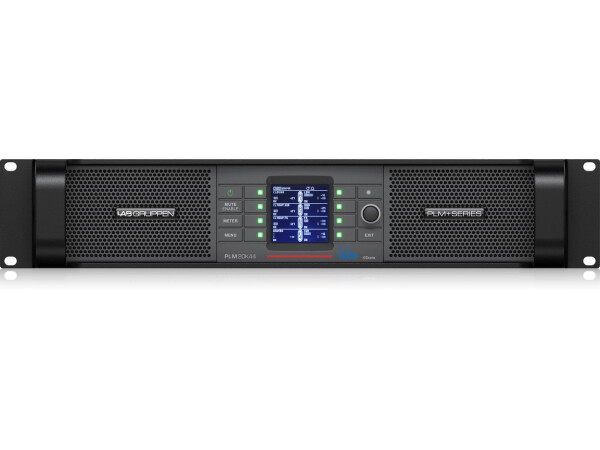 Lab Gruppen PLM 20K44 BP 20,000 Watt Amplifier with 4 Flexible Output Channels on Binding Post Connectors, Lake Digital Signal Processing and Digital Audio Networking