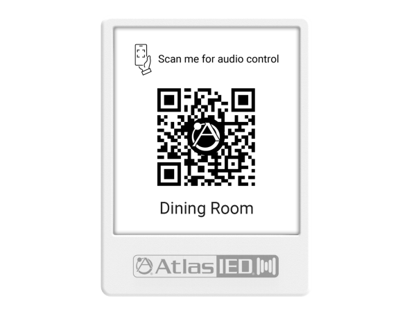AtlasIED Atmosphere™ Virtual Wall Controller QR Code Holder GEM-5