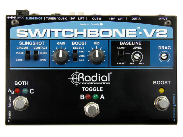 Radial Engineering Switchbone V2 - Amp Selector & Boost Pedal