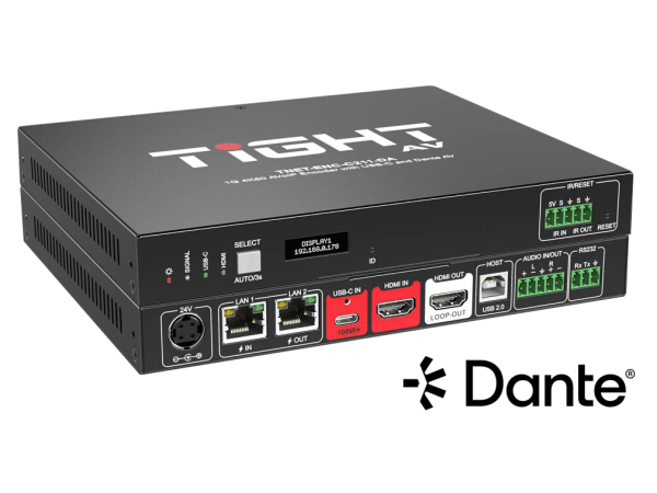 TiGHT AV TNET-ENC-C211-DA - T-NETWORK 1GB 4K60 AVoIP Encoder with USB-C and HDMI