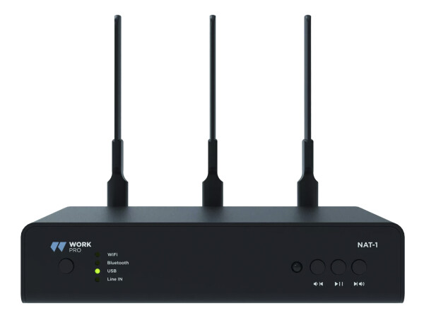 WorkPro NAT 1 - Wireless Audio Streaming Transmitter for Multi-Room Sound Systems