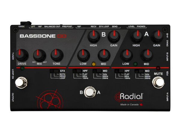 Radial Engineering Bassbone OD - Bass Preamp & Overdrive