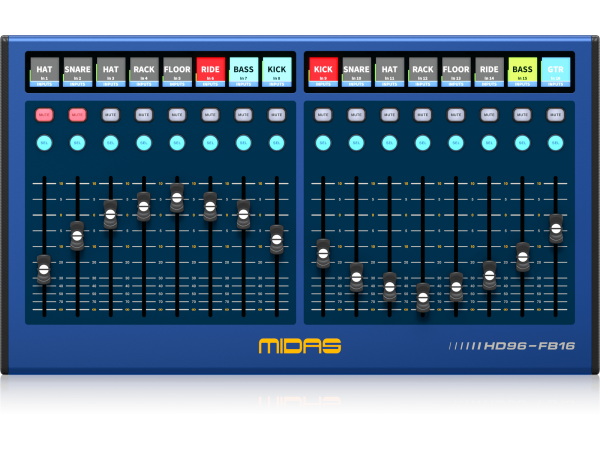 Midas HD96-FB16 - Portable Fader Bay with 16 Control Strips for Use with HD Console Series