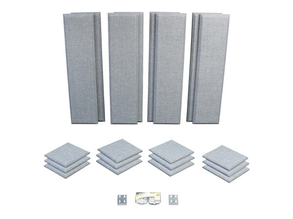 Primacoustic London 10 in Grey Acoustic Wall Panel Room Kit - B-Stock