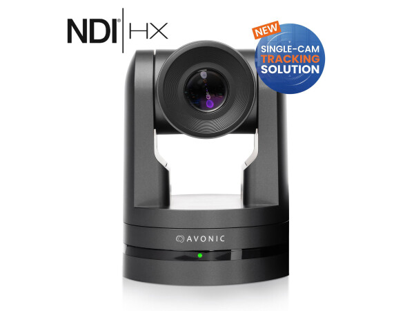 Avonic CM-93-NDI 4K60FPS Ultra HD PTZ Fixed Installation Camera in Black