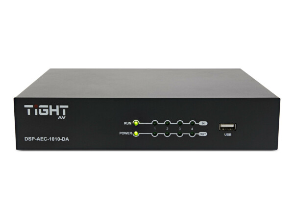 Tight AV 10x10 DSP Dante Audio DSP with AEC 4-in/4-out Analog 4-in/4-out Dante and USB