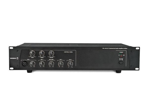 WorkPRO PA 60/2 - Installed Sound Amplifier with Built-in Mixer - B-Stock