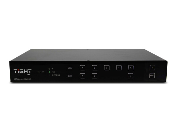 TiGHT AV 4x2 HDMI 2.0 Matrix Switcher 18G HDMI 2.0 4x2 Matrix Switcher with USB-C