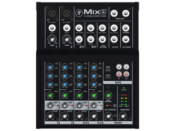 Mix8 8 Channel Compact Mixer