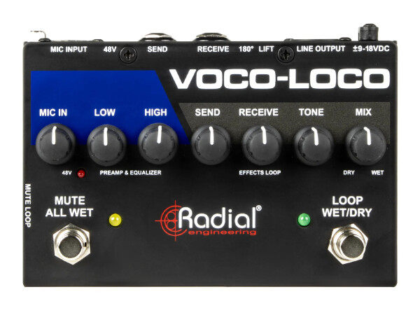 Radial Engineering Voco-Loco Mk2 - Effects Switcher for Voice or Instrument
