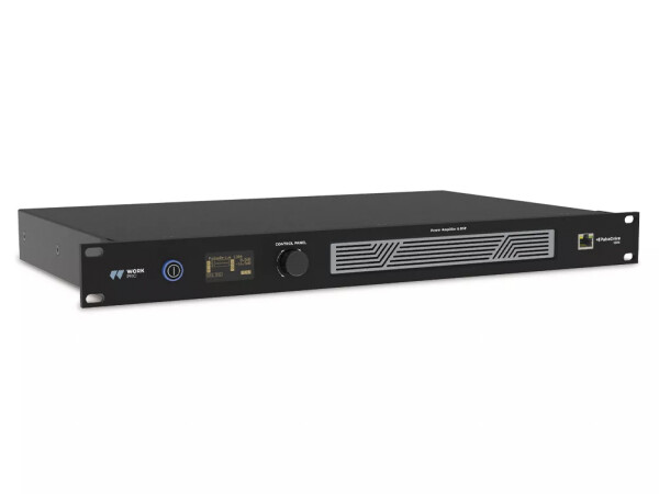 WorkPro PULSE DRIVE 1204 - 4-Channel Class-D DSP Power Amplifier (4 × 300W @ 4 Ohms)