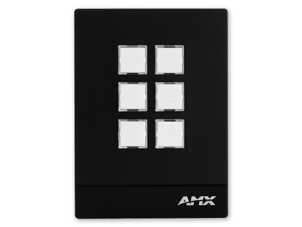 MKP-106P-BL - Massio 6 Button Portrait Keypad, Black