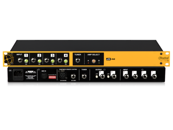 Radial Engineering JX42 V2 - 4 Input, 2 Output Guitar and Amplifier Switcher