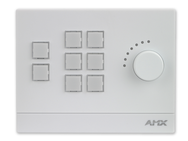 MKP-108L-WH - Massio 8 Button Landscape Keypad, White