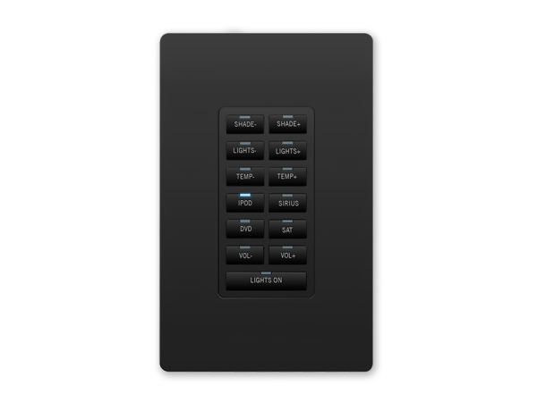 MET-13E-BL Metreau 13-Button Ethernet Keypad in Black