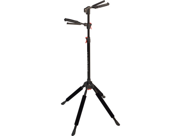 GS-102 Double Hanging Guitar Stand with Locking Legs and Height Adjustable Yokes