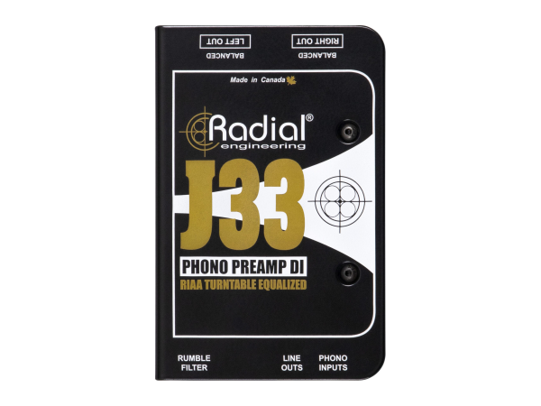 Radial Engineering J33 - Active Turntable Phono Preamp & DI Box