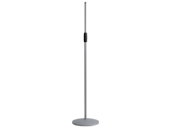 Konig and Meyer 26010 - Soft Touch Round Base Microphone Stand in Grey