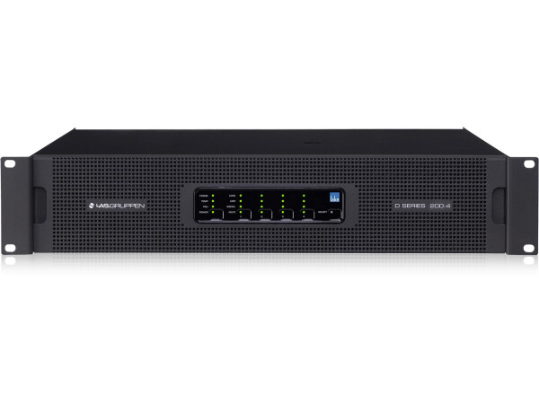 Lab Gruppen D 200:4L 20,000 Watt Amplifier with 4 Flexible Output Channels, Lake Digital Signal Processing and Digital Audio Networking