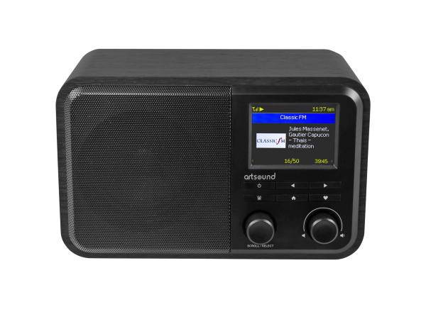 Artsound R8 DAB+ FM Internet Radio with Bluetooth in Black