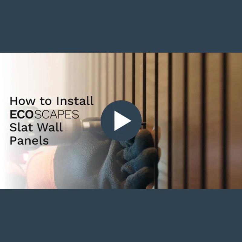 How to Install EcoScapes Slat Wall Panels image